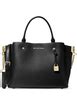 michael kors arielle satchel small|Michael Kors opened satchel purse.